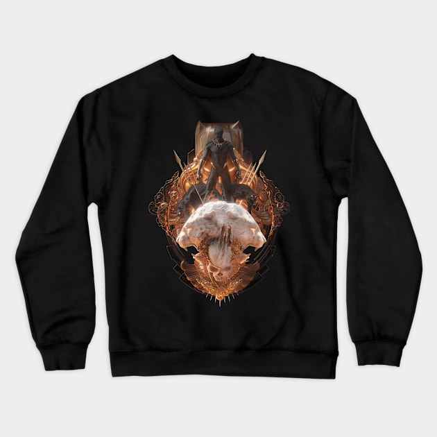 Black Panther Dark Crewneck Sweatshirt by spizak